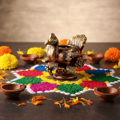 Pushpak Pankh Akand Jyot - Diwali Decoration & Festival Lighting – Home Decor on Brown Living™. SKU: D62. Img 5.