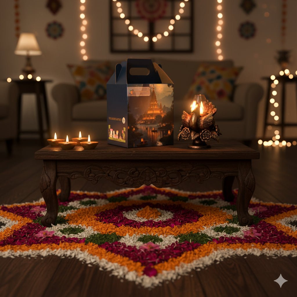 Pushpak Pankh Akand Jyot - Diwali Decoration & Festival Lighting – Home Decor on Brown Living™. SKU: D62. Img 3.