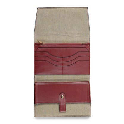 Pustak - Detailed Vegan Cactus Leather Wallet | Verified Sustainable by Brown Living™