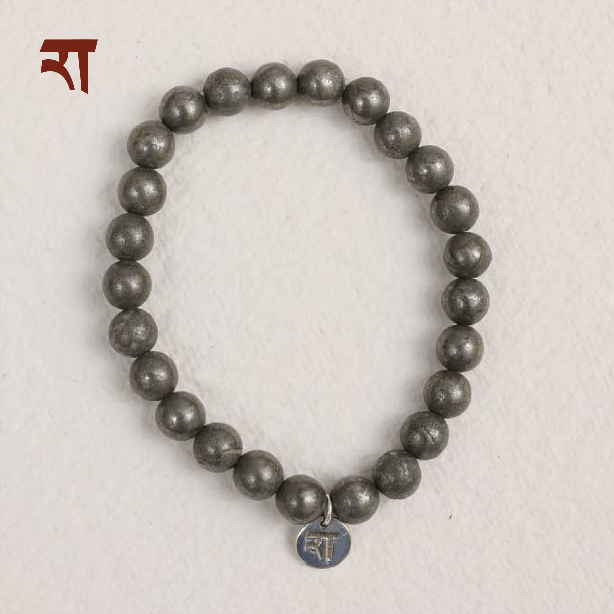Pyrite Bracelet | Handmade Healing Crystal Jewelry – Womens Bracelets on Brown Living™. SKU: RA-BR-PYR-01. Img 2.