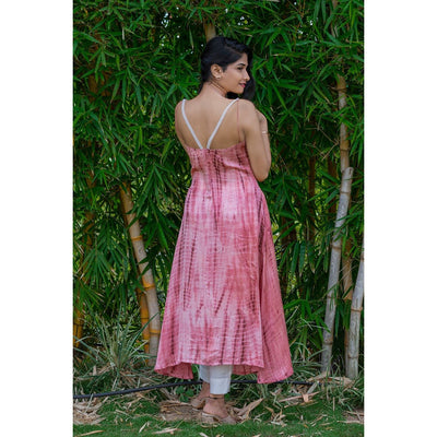 Quinn Cowl Kurti | Draped Satin Kurti for Women | Modern Ethnic Wear – Womens Ethnic Sets on Brown Living™. SKU: TMS0161-XS. Img 3.