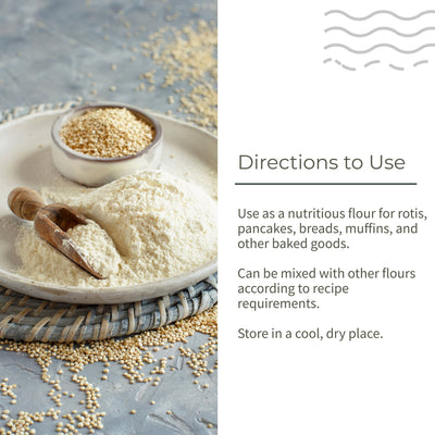 Quinoa Flour | High Protein | Nutritious Flour | 500g – Healthy Snacks on Brown Living™. SKU: ECOTYL00050. Img 4.