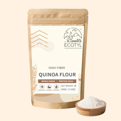 Quinoa Flour | High Protein | Nutritious Flour | 500g – Healthy Snacks on Brown Living™. SKU: ECOTYL00050. Img 1.