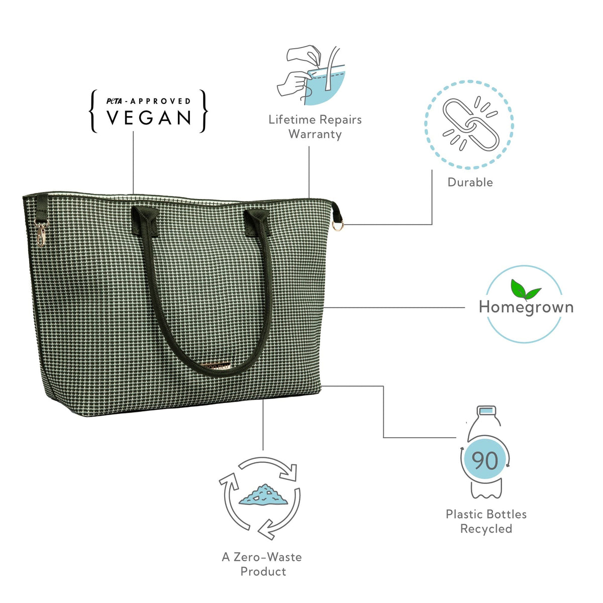 Quintessential Tote Bag| Made from Recycled Plastic Yarn – Tote Bag on Brown Living™. SKU: BLoki002. Img 9.