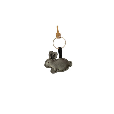 Rabbit Key Chain – Handmade and Eco - Friendly – Gift on Brown Living™. SKU: KC006A. Img 2.