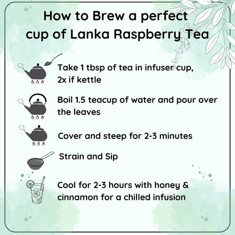 Radiance Lanka Raspberry Tea - 50 g | Verified Sustainable by Brown Living™