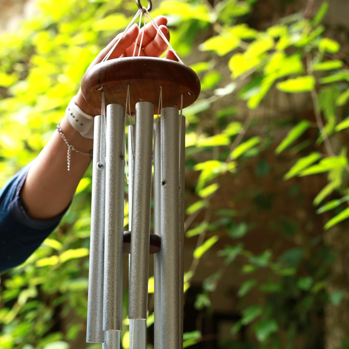 RAGINI Sound of Joy – Hand - Tuned Wind Chime – Windchimes & Dreamcatchers by Wind Song available on Brown Living™. . SKU: Code3. Img 4.