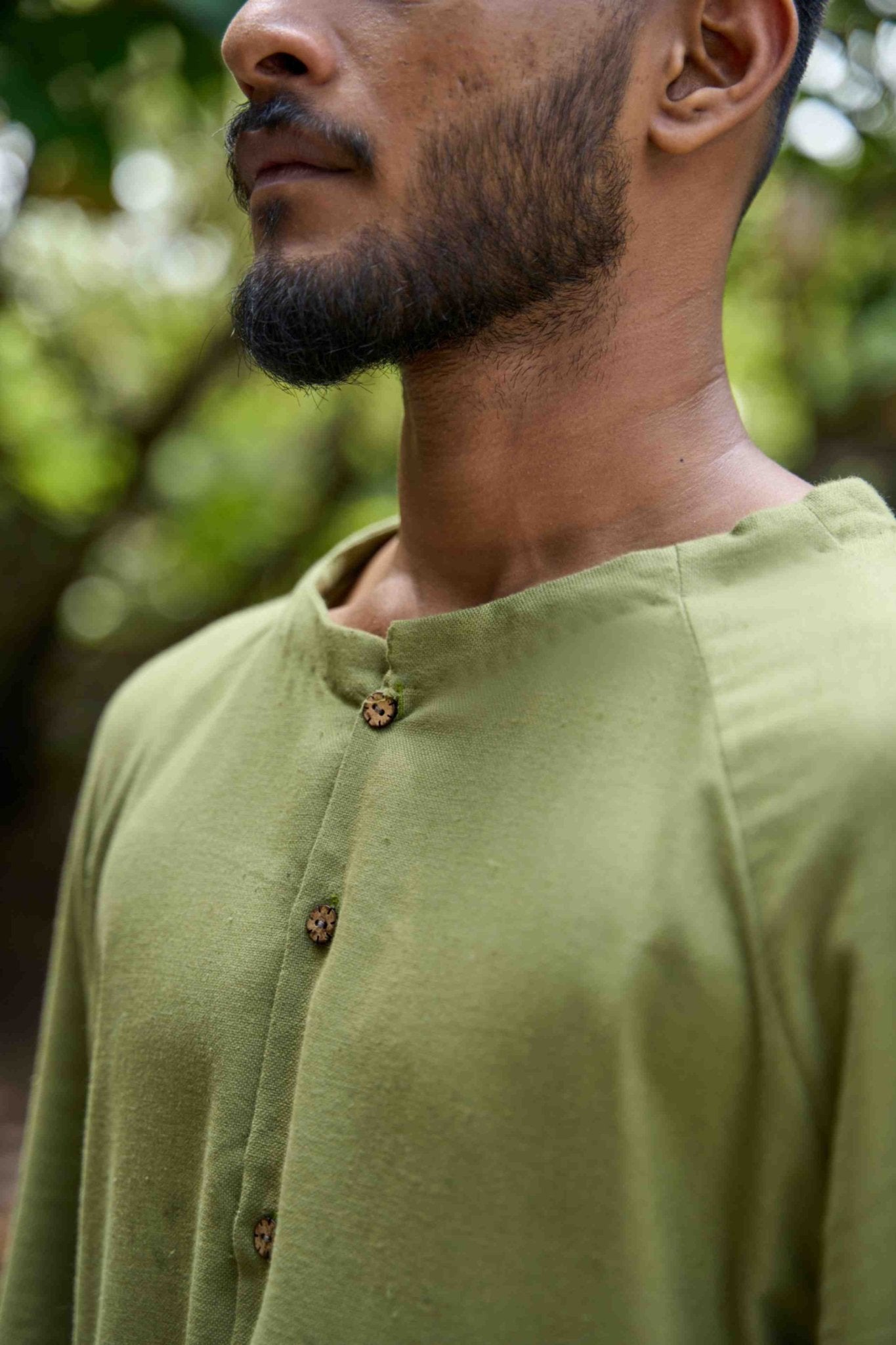 Raglan Sleeve Cotton Shacket | Verified Sustainable by Brown Living™