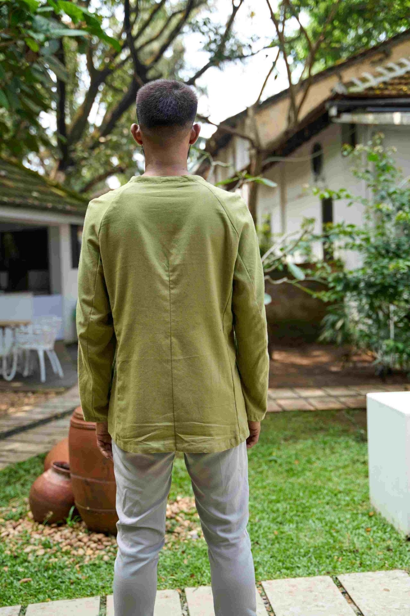 Raglan Sleeve Cotton Shacket | Verified Sustainable by Brown Living™