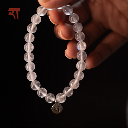 Rainbow Moonstone Bracelet | Healing Crystal Jewelry – Womens Bracelets on Brown Living™. SKU: RA-BR-RMS-01. Img 2.