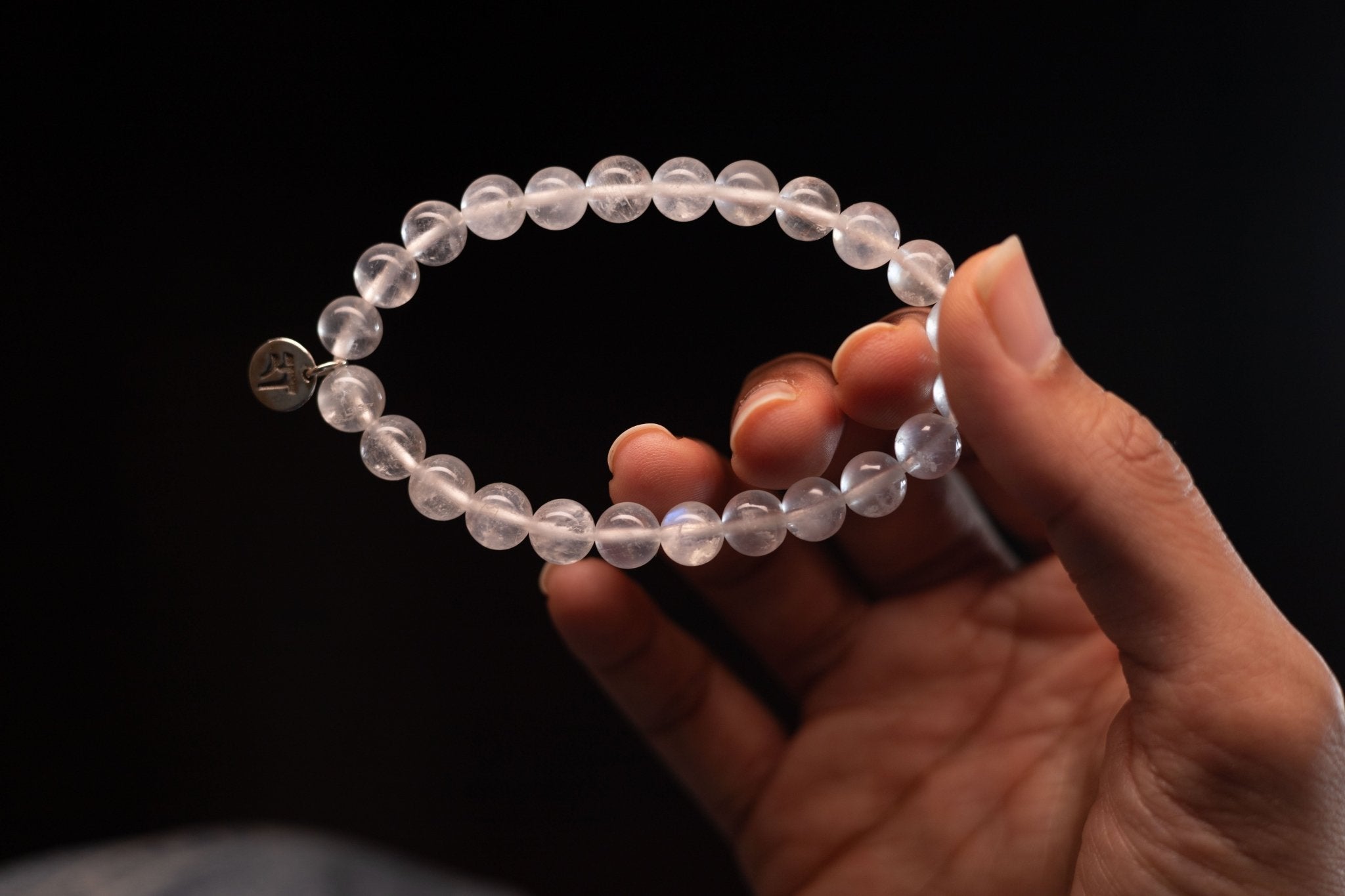 Rainbow Moonstone Bracelet | Healing Crystal Jewelry – Womens Bracelets by Rā The Studio available on Brown Living™. . SKU: RA - BR - RMS - 01. Img 3.