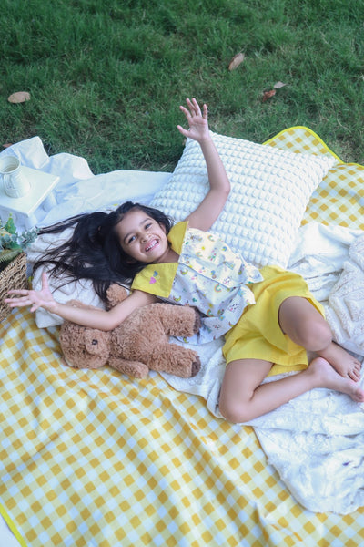 Rainbow Pop Girls Cotton Co - ord Set | Colorful Comfortable Kids Outfit – Kids Daywear Sets on Brown Living™. SKU: RPG23M1. Img 1.