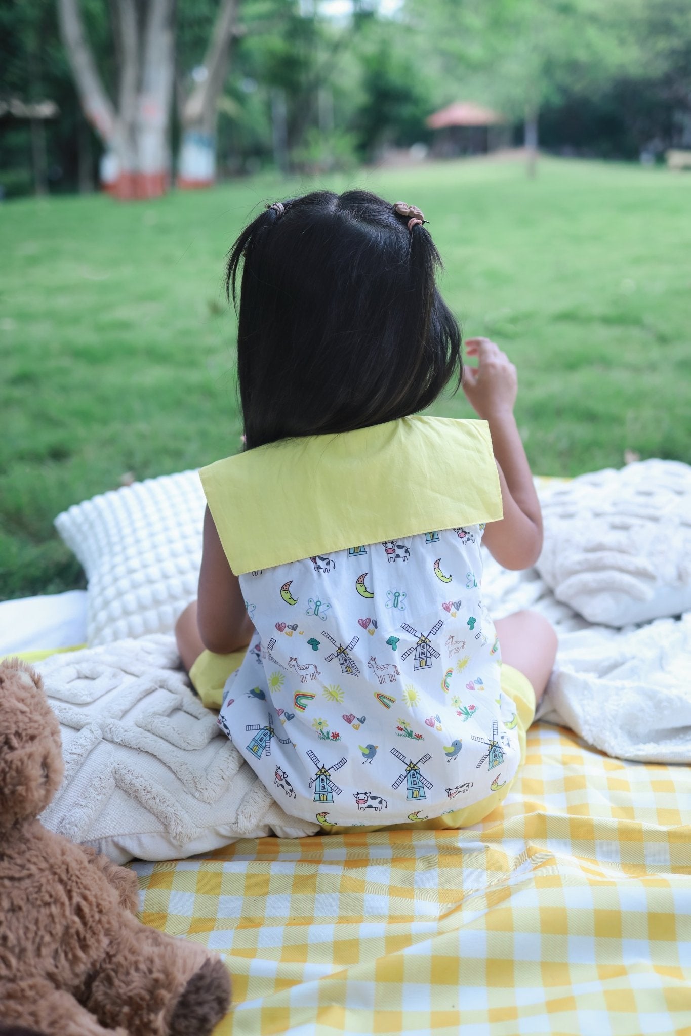 Rainbow Pop Girls Cotton Co - ord Set | Colorful Comfortable Kids Outfit – Kids Daywear Sets on Brown Living™. SKU: RPG23M1. Img 3.