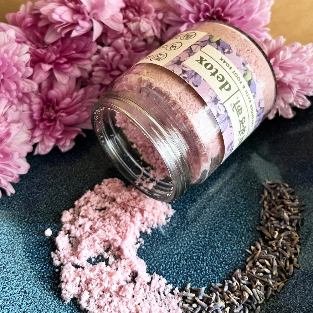 Rainbow Set of Bath & Foot Salt Soak – Bath Salt on Brown Living™. SKU: BFS01. Img 2.