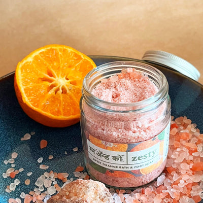 Rainbow Set of Bath & Foot Salt Soak – Bath Salt on Brown Living™. SKU: BFS03. Img 3.