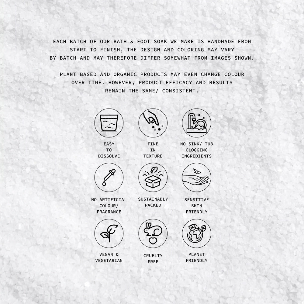 Rainbow Set of Bath & Foot Salt Soak – Bath Salt on Brown Living™. SKU: BFS04. Img 10.