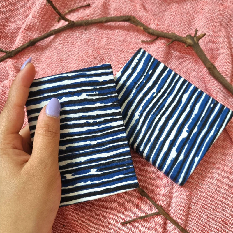 Rainy Jungle- Upcycled Fabric-Pocket Diary | Verified Sustainable Notebooks & Notepads on Brown Living™