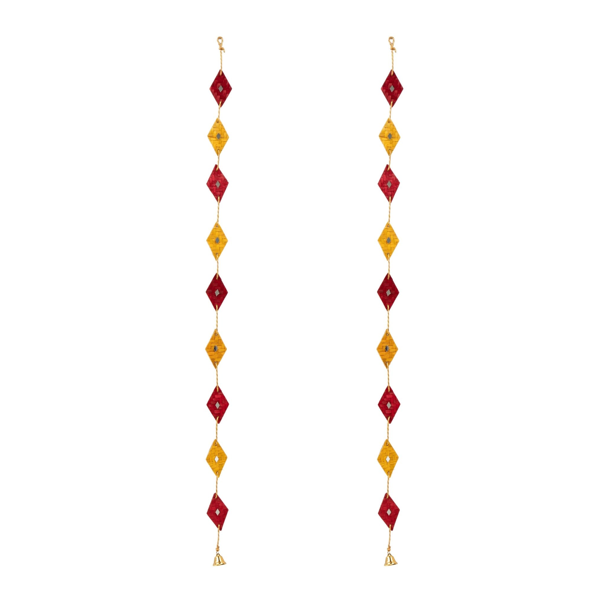 Rang Handcrafted Bamboo Door Hanging for Decor - Set of 2 – Home Decor on Brown Living™. SKU: BTDE - 688. Img 3.