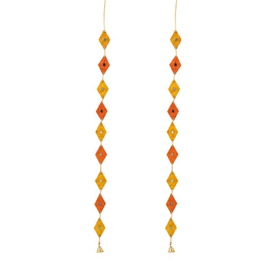Rang Handcrafted Bamboo Streamer - Set of 2 – Home Decor on Brown Living™. SKU: DE-688. Img 1.