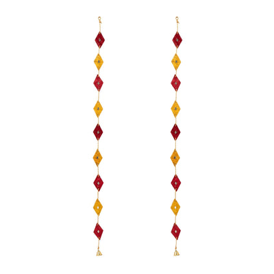 Rang Handcrafted Bamboo Streamer - Set of 2 – Home Decor on Brown Living™. SKU: DE-688. Img 2.