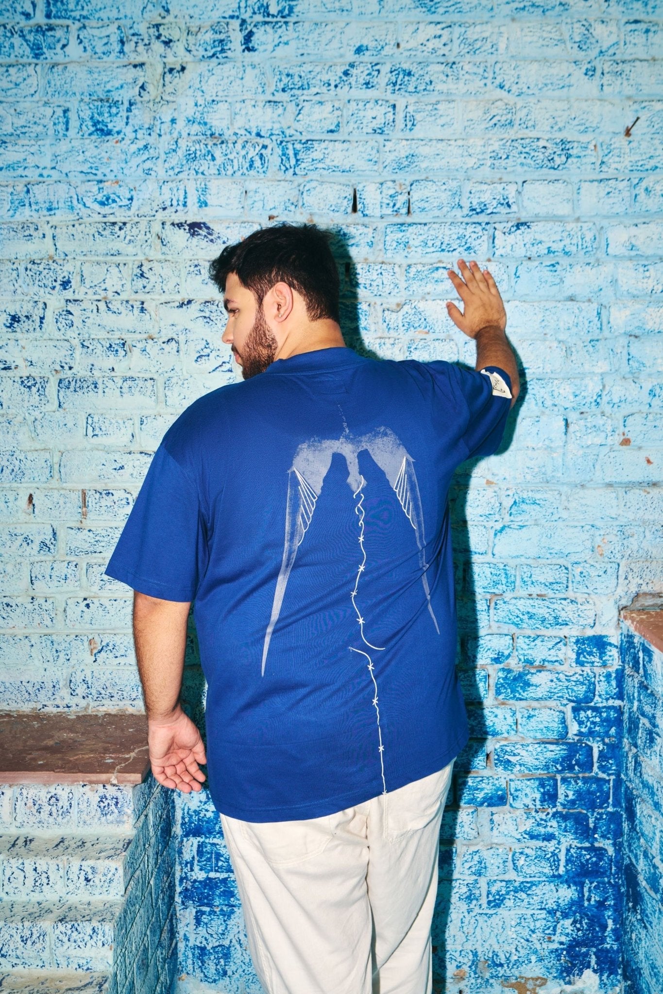 Rapture Bird Unisex T-Shirt – Artistic Graphic Casual Wear – Womens T-Shirt on Brown Living™. SKU: NBTW-25. Img 2.