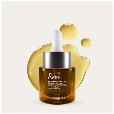 Rasa - Blue Tansy & Bakuchi Radiance Elixir – Face Serum on Brown Living™. SKU: ORG - RASA - 30. Img 2.