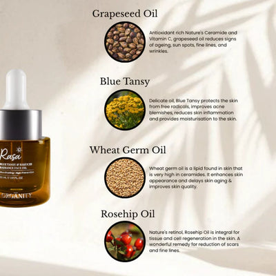 Rasa - Blue Tansy & Bakuchi Radiance Elixir – Face Serum on Brown Living™. SKU: ORG - RASA - 30. Img 3.