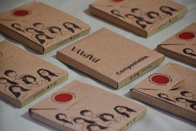 Rash - Free and 100% Biodegradable Sanitary Pads (9 pads) – Sanitary Pad on Brown Living™. SKU: menstrual pads - day use - med flow - 01. Img 3.