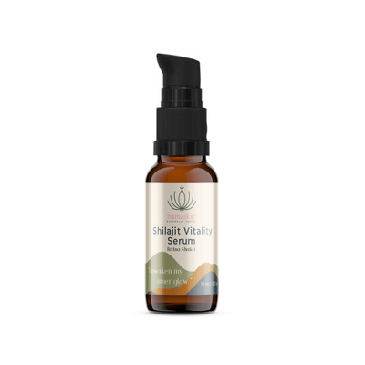 Ratna Shakti | Shilajit Vitality Serum - 10ml – Face Serum on Brown Living™. SKU: NMSPLP1_Packof100. Img 2.