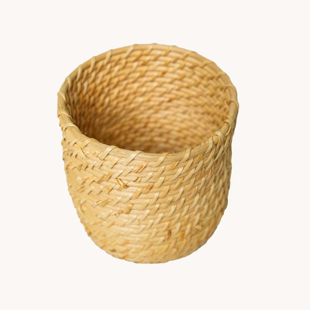 Rattan Cutlery Holder | Handwoven, Eco - Friendly Table Organizer – Table Essentials by AJAARA available on Brown Living™. . SKU: SYMTA006. Img 4.