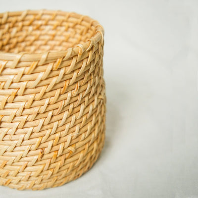 Rattan Cutlery Holder | Handwoven, Eco - Friendly Table Organizer – Table Essentials on Brown Living™. SKU: SYMTA006. Img 3.