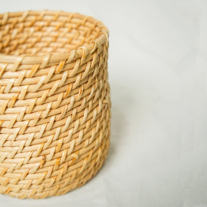 Rattan Cutlery Holder | Handwoven, Eco - Friendly Table Organizer – Table Essentials by AJAARA available on Brown Living™. . SKU: SYMTA006. Img 3.