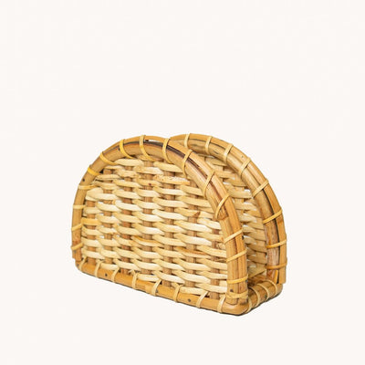 Rattan Napkin Holder | Handmade, Eco - Friendly Table Organizer – Table Essentials on Brown Living™. SKU: SYMTA005. Img 4.