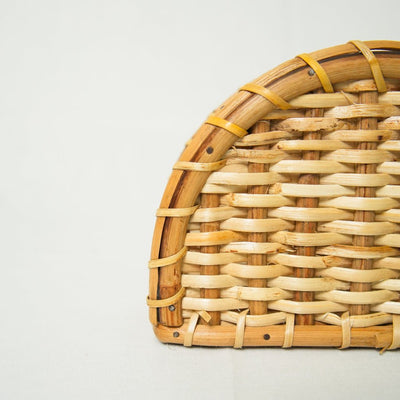 Rattan Napkin Holder | Handmade, Eco - Friendly Table Organizer – Table Essentials on Brown Living™. SKU: SYMTA005. Img 3.