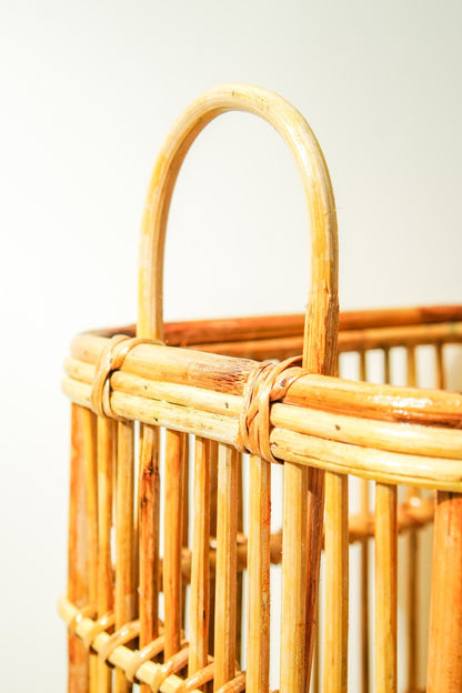 Rattan Rectangular Laundry Basket | Handmade, Eco - Friendly & Spacious – Laundry Baskets on Brown Living™. SKU: SYMBA004. Img 4.