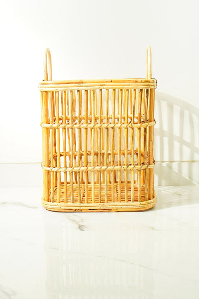 Rattan Rectangular Laundry Basket | Handmade, Eco - Friendly & Spacious – Laundry Baskets on Brown Living™. SKU: SYMBA004. Img 2.