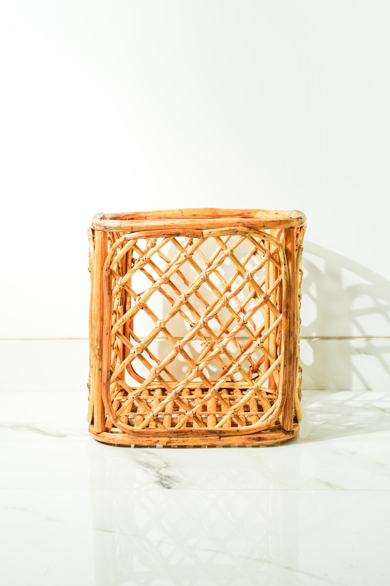 Rattan Woven Planter | Handmade Natural Indoor & Outdoor Pot – Home & Garden by AJAARA available on Brown Living™. . SKU: SYMPS009. Img 3.