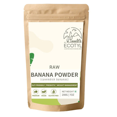 Raw Banana Powder | Prebiotic Superfood | Supports Gut Health | 200g – Powder Drink Mixes by Ecotyl available on Brown Living™. . SKU: ECOTYL00036. Img 5.