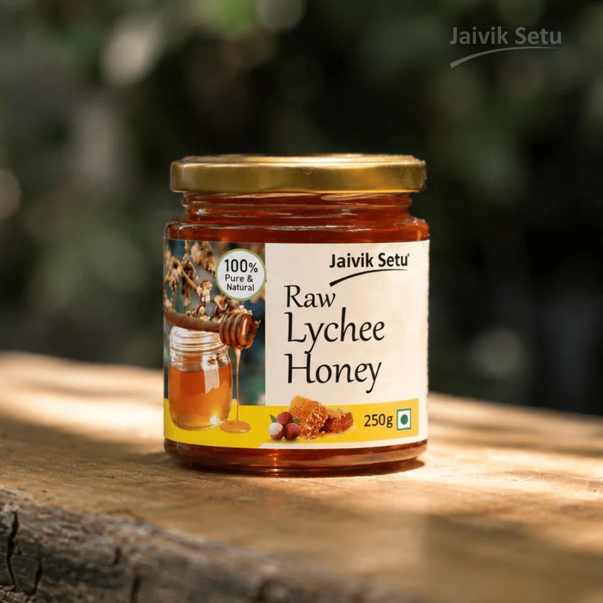 Raw Lychee Honey | 250g Natural Honey – Honey & Syrups on Brown Living™. SKU: LHJS1. Img 1.