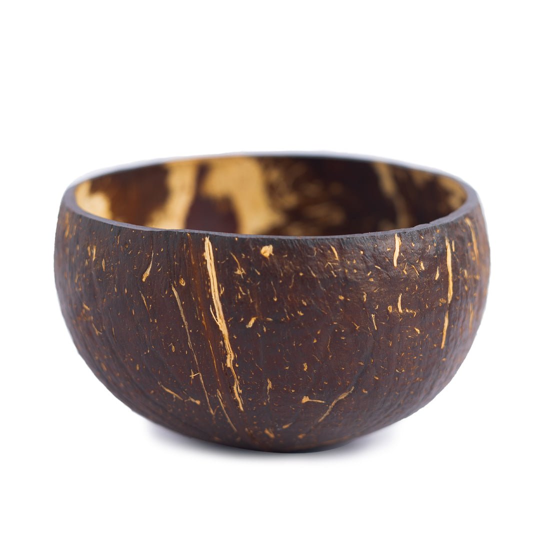 Raw Natural Coconut Shell Bowl- 350ml (Set of 2) | Plates & Bowls ...