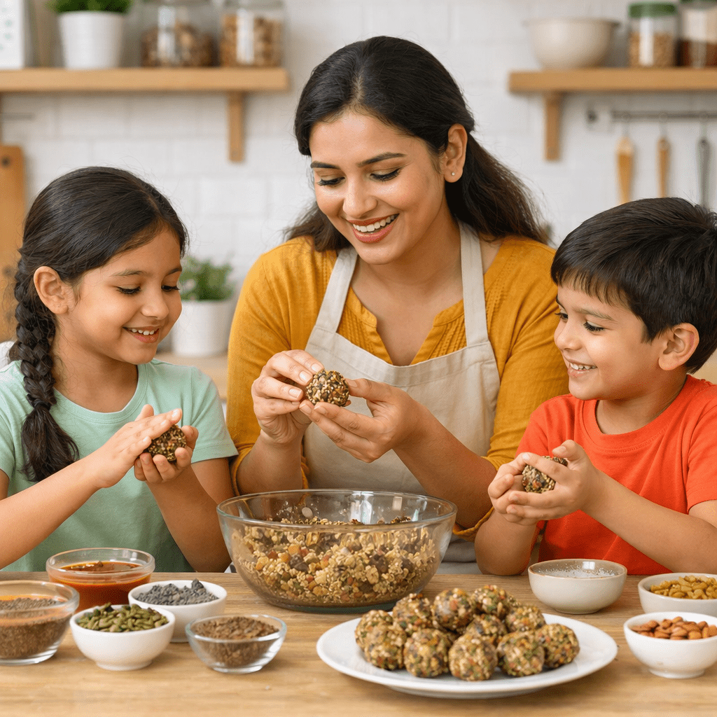 Raw Seeds Combo Pack Of 4 | Sunflower Sesame Pumpkin Flax – Dried Fruits, Nuts & Seeds on Brown Living™. SKU: ARNAS-9. Img 10.