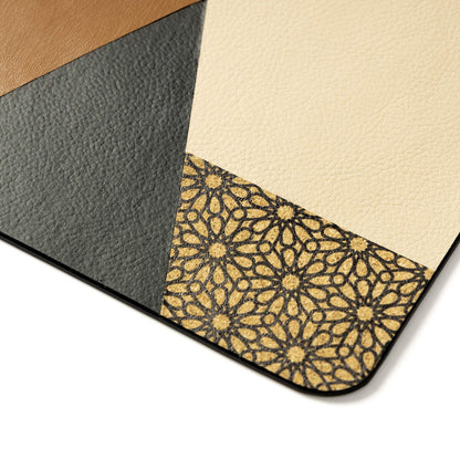Rectangular Mouse Pad – Plant Leather & Cork (Neutral Tones) – Desk Accessories on Brown Living™. SKU: CPMPGH002. Img 3.