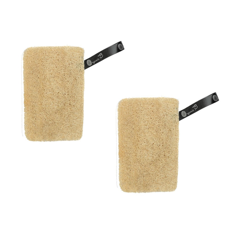 Rectangular Natural Loofah - Pack of 2 | Verified Sustainable by Brown Living™