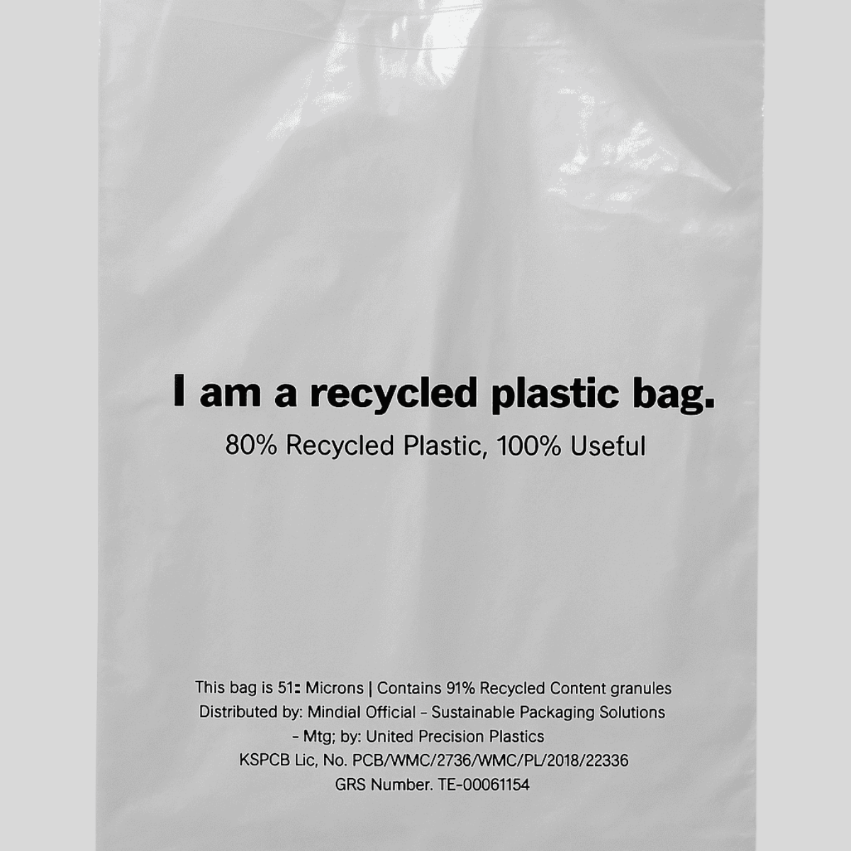 Recycled Plastic Bags – Eco - Friendly, Durable & Sustainable Carry Bags – Packing Materials on Brown Living™. SKU: MO - 13. Img 3.