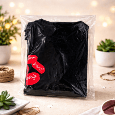 Recycled Plastic Bags – Eco - Friendly, Durable & Sustainable Carry Bags – Packing Materials on Brown Living™. SKU: MO-13. Img 3.