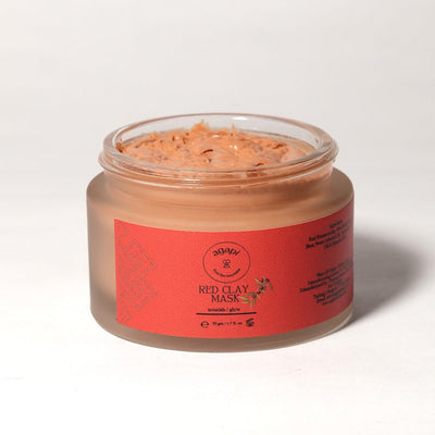 Red Clay Mask - 50g – Face Pack on Brown Living™. SKU: RCM - 01. Img 6.
