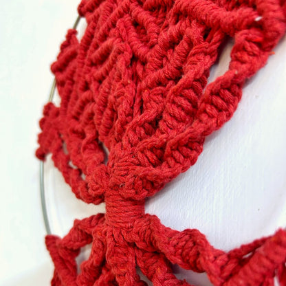 Red Macrame Tree of Life | Verified Sustainable by Brown Living™