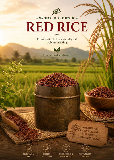 Red Rice 1kg – Nutrient Rich Whole Grain Unpolished Rice – Cooking & Baking Supplies on Brown Living™. SKU: I00001. Img 5.