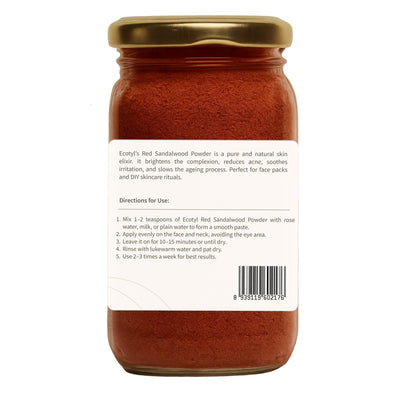 Red Sandalwood Powder - Body Mask 100g – Body Scrub by Ecotyl available on Brown Living™. . SKU: ECOTYL00044. Img 5.