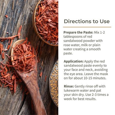 Red Sandalwood Powder- Body Mask 100g – Body Scrub on Brown Living™. SKU: ECOTYL00044. Img 4.